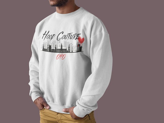 Premium Unisex Crew Neck Sweater Modell 2 "Hood Couture 040"