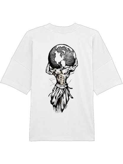 Pumpcover Unisex White "Carry The World"