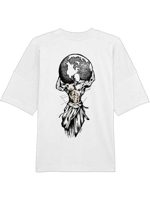 Pumpcover Unisex White "Carry The World"
