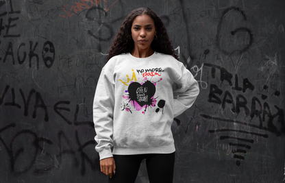 Premium Unisex Crew Neck Sweater Modell 2 "No.More.Pain."