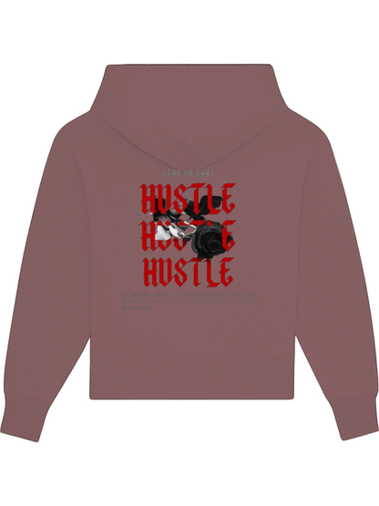 Premium Heavy Cotton Hoodie "Stay On That Hustle" dunkel