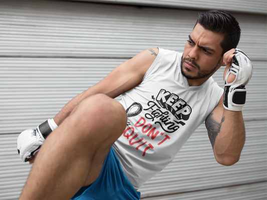 Premium Softstyle Tank Top Men "Keep Fighting"