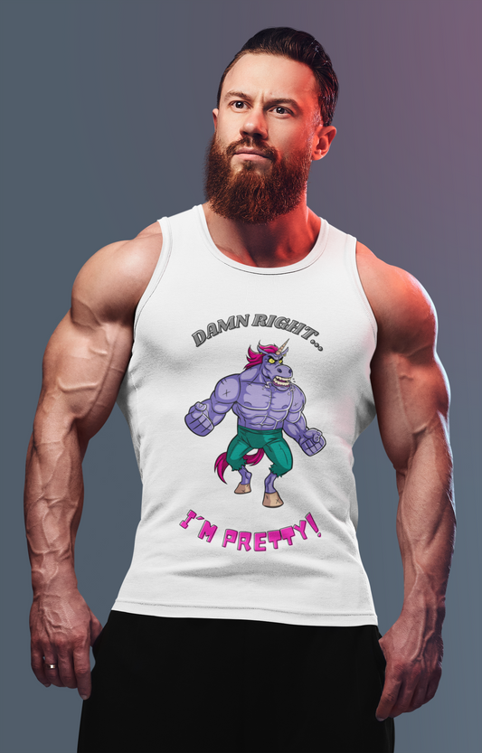 Premium Softstyle Tank Top Men "Damn Right I´m Pretty!"