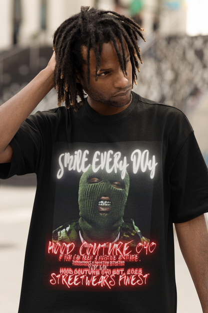 Oversized Unisex Premium T-Shirt "smile.skimask1"