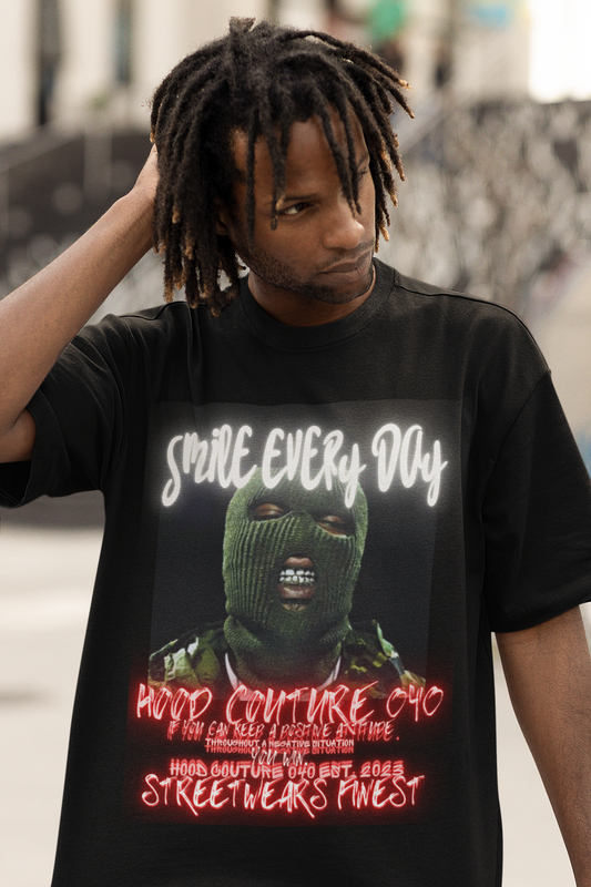 Oversized Unisex Premium T-Shirt "smile.skimask1"