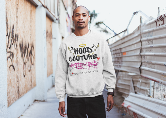 Premium Unisex Crew Neck Sweatshirt "Hood Angel"