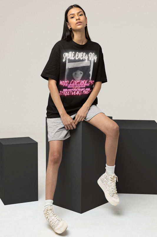 Oversized Unisex Premium T-Shirt "smile.female1"