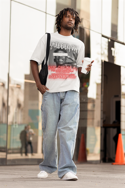 Oversized Unisex Premium T-Shirt "smile.designer2"