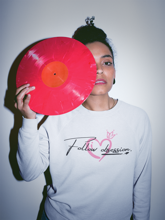 Premium Unisex Crew Neck Sweatshirt "Follow Obsession Women"