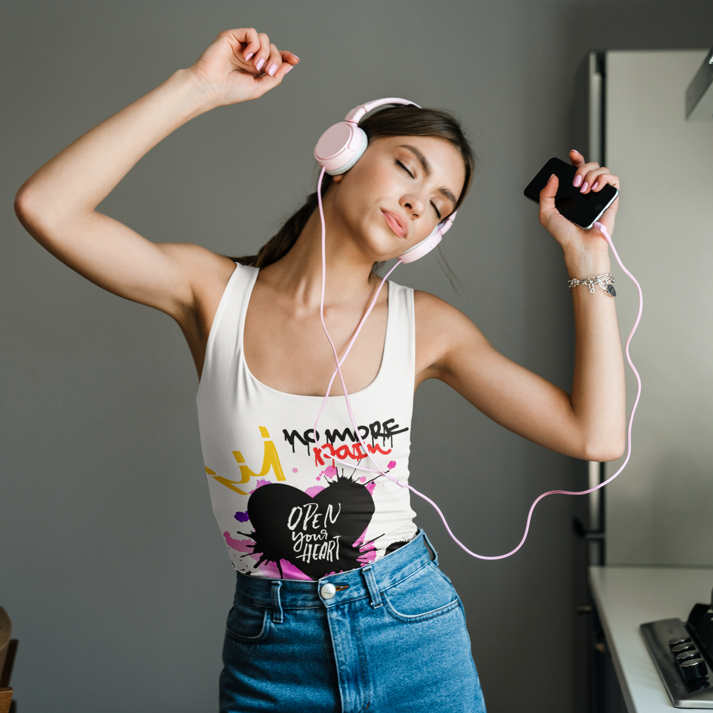 Premium Women Softstyle Tank Top "No More Pain"