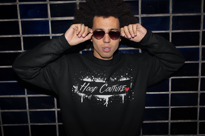 Premium Unisex Crew Neck Sweater Modell 2 "Hood Couture"