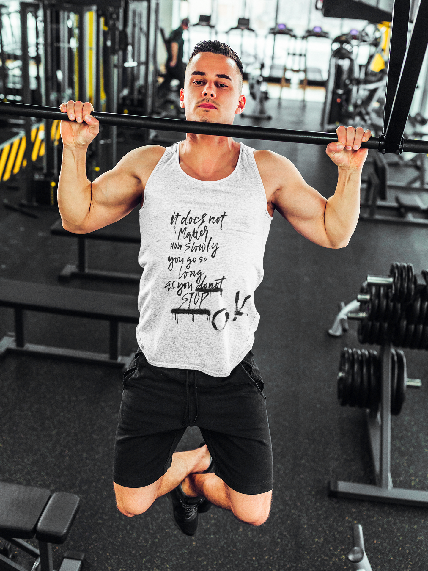 Premium Softstyle Tank Top Men "Don´t Stop. OK?"