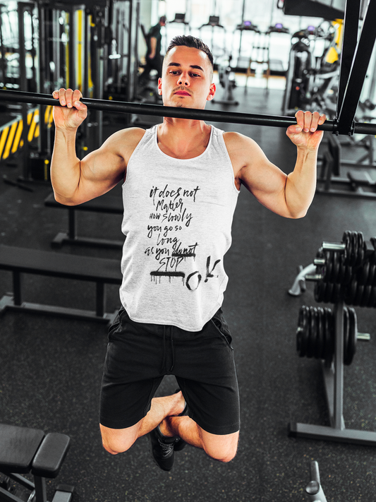 Premium Softstyle Tank Top Men "Don´t Stop. OK?"
