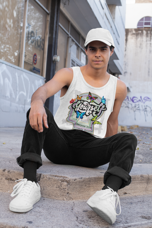 Premium Softstyle Tank Top Men "Be Yourself"