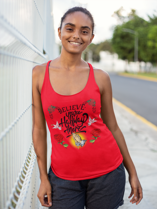 Premium Women Softstyle Tank Top "Believe."