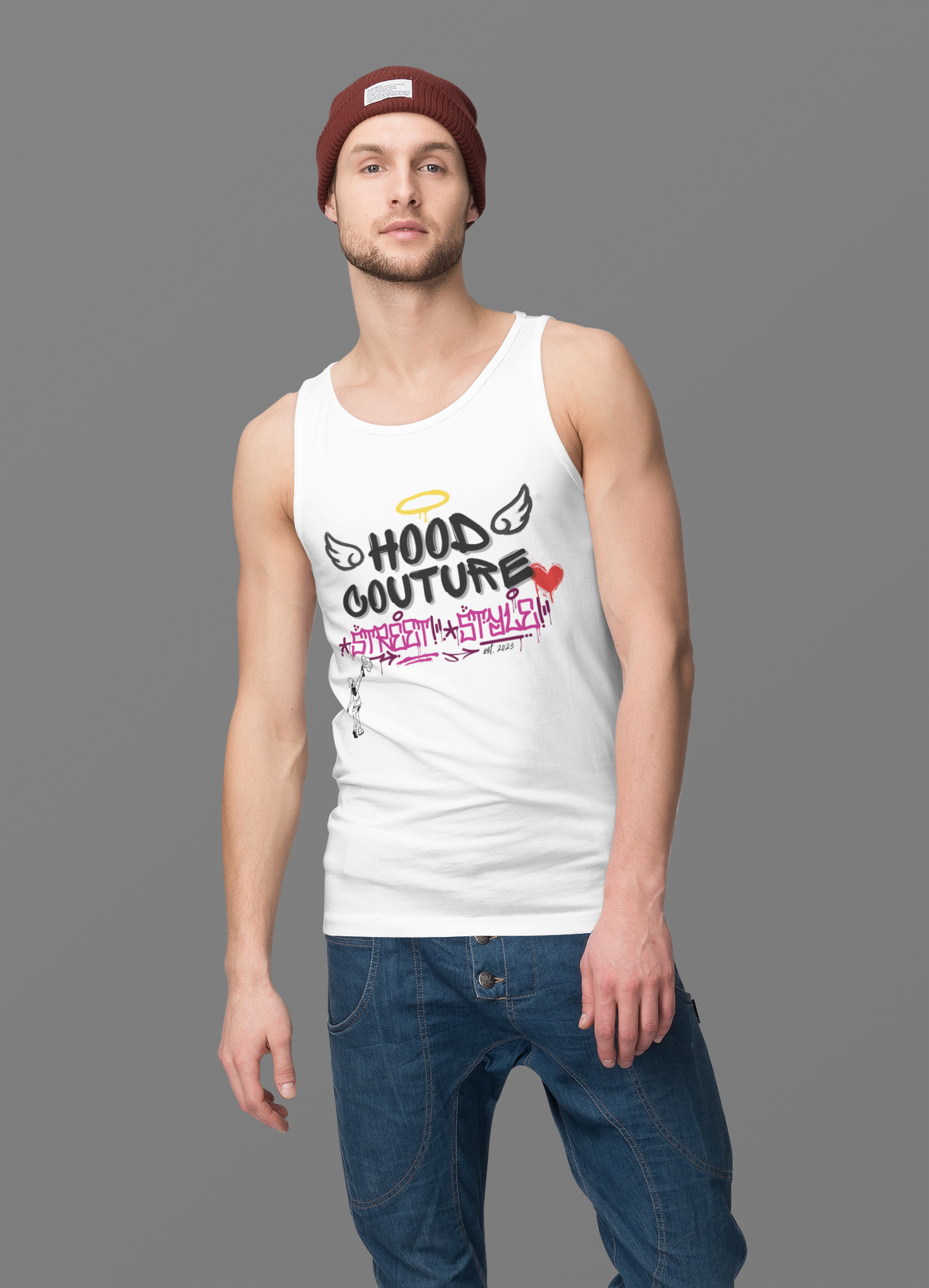 Premium Softstyle Tank Top Men "Hood Angel Classic"