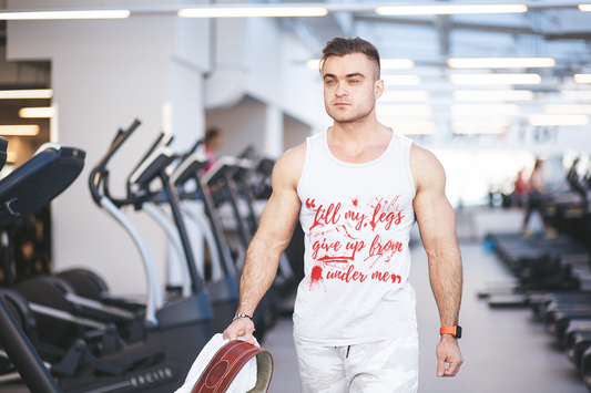 Premium Softstyle Tank Top Men "Till My Legs Give Up From Under Me"