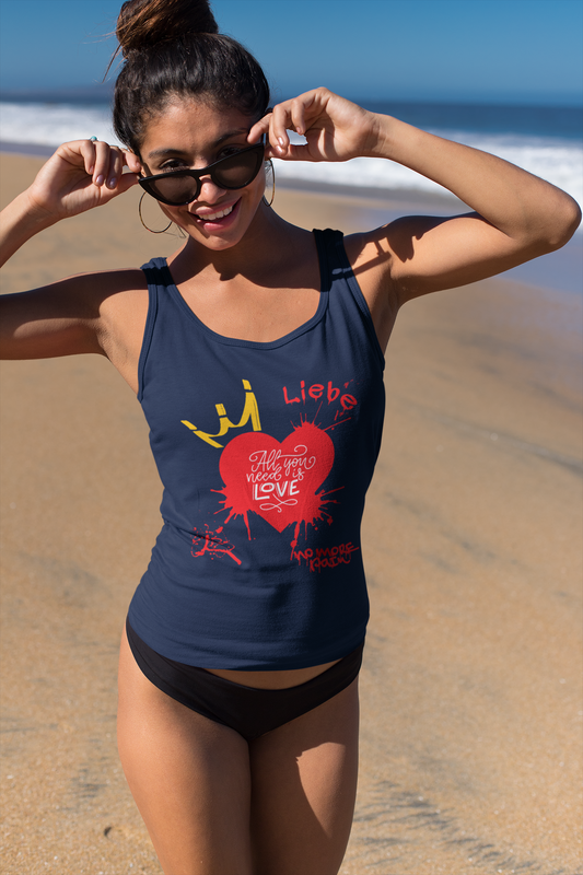 Premium Women Softstyle Tank Top "All You Need Is Love"