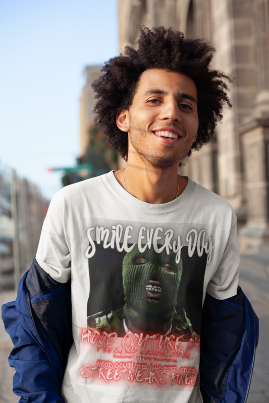 Oversized Unisex Premium T-Shirt "smile.skimask1.1"