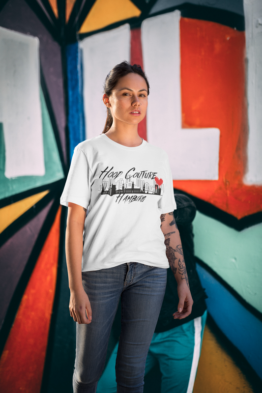 Oversized Unisex Premium T-Shirt "Hood Couture Hamburg"