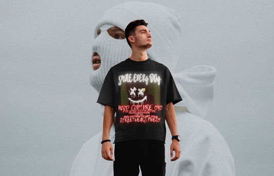 Oversized Unisex Premium T-Shirt "smile every day original"