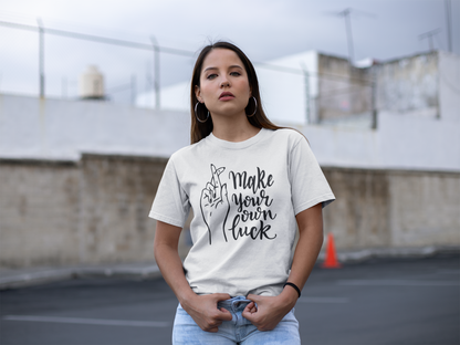 Oversized Unisex Premium T-Shirt "Make Your Own Luck"