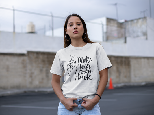 Oversized Unisex Premium T-Shirt "Make Your Own Luck"
