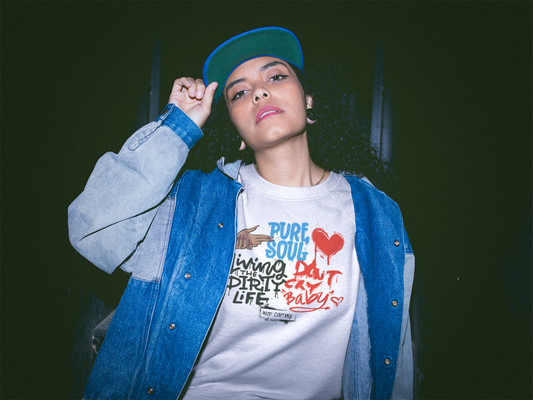 Premium Unisex Crew Neck Sweater Modell 2 "Living The Dirty Life"