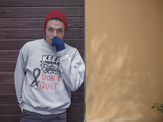 Premium Unisex Crew Neck Sweater Modell 2 "Keep Fighting"