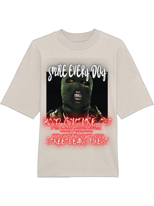 Oversized Unisex Premium T-Shirt "smile.skimask1.1"