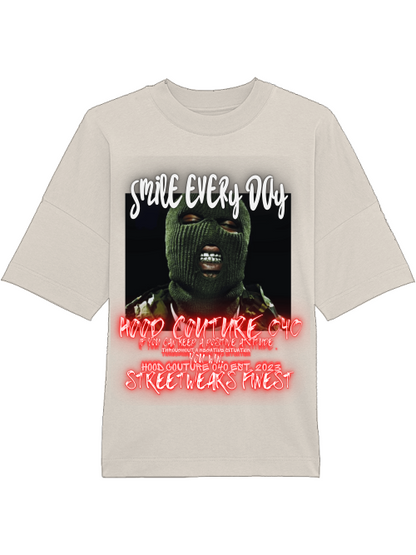 Oversized Unisex Premium T-Shirt "smile.skimask1.1"
