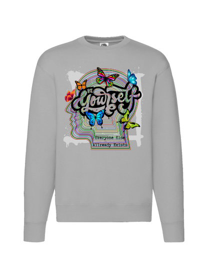 Premium Unisex Crew Neck Sweater Modell 2 "Be Yourself"