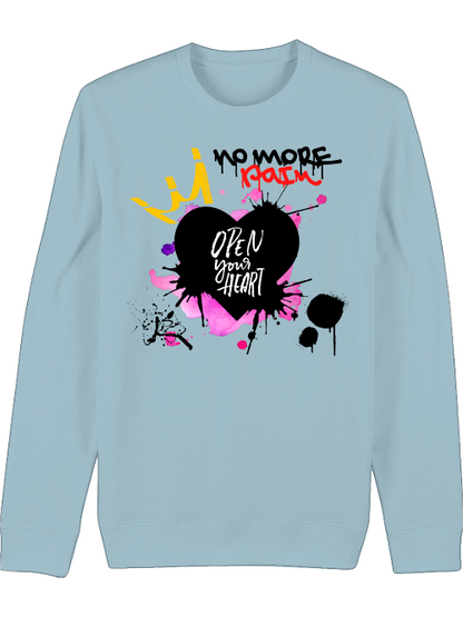 Premium Unisex Crew Neck Sweatshirt "No More Pain"