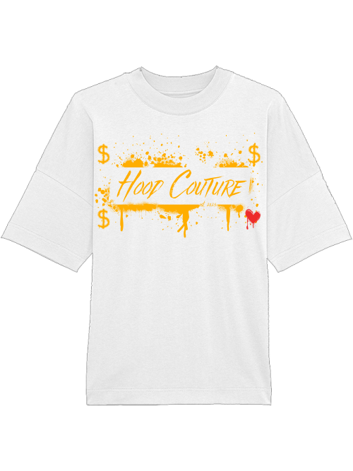 Oversized Unisex Premium T-Shirt "Hood Money Couture"