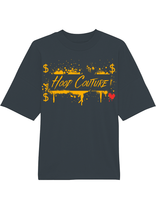Oversized Unisex Premium T-Shirt "Hood Money Couture 2"
