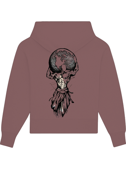 Premium Heavy Cotton Hoodie "Carry Your World"