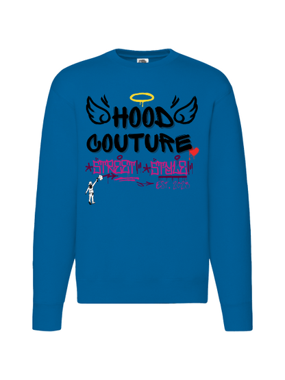 Premium Unisex Crew Neck Sweater Modell 2 "Hood Angel Classic"