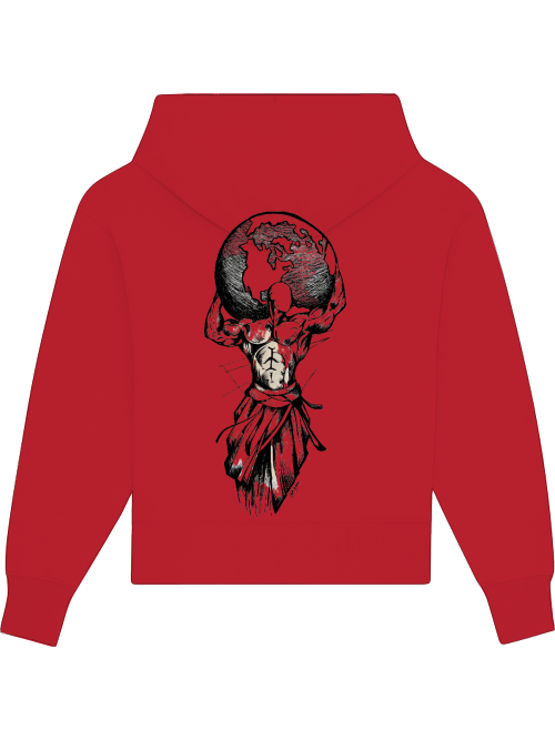 Premium Heavy Cotton Hoodie "Carry Your World"