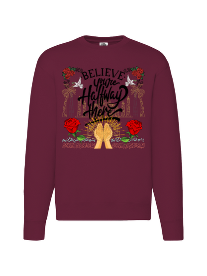 Premium Unisex Crew Neck Sweater Modell 2 "Believe"
