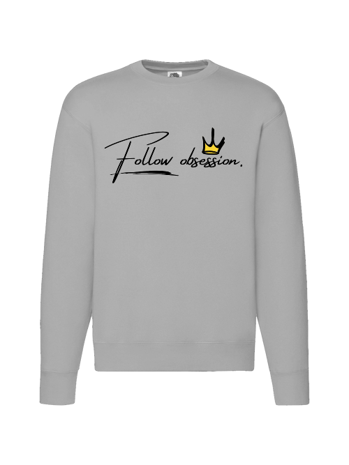 Premium Unisex Crew Neck Sweater Modell 2 "Follow Obsession Men"