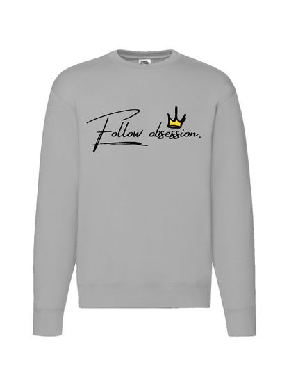 Premium Unisex Crew Neck Sweater Modell 2 "Follow Obsession Men"