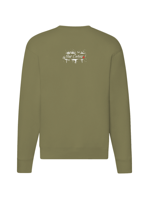 Premium Unisex Crew Neck Sweater Modell 2 "Hood Couture"