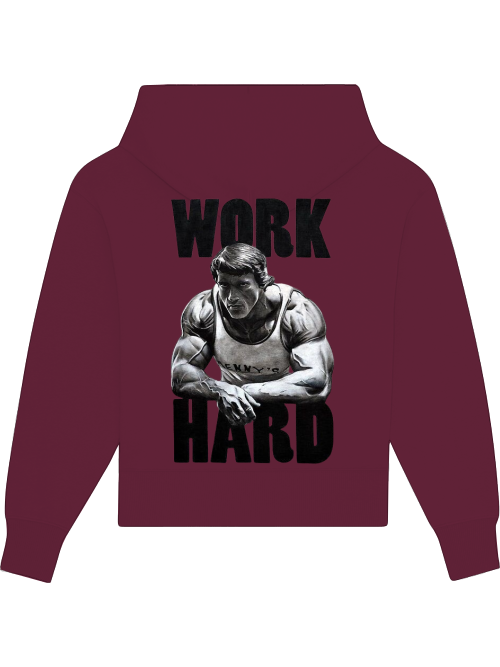 Premium Heavy Cotton Hoodie "Work Hard"