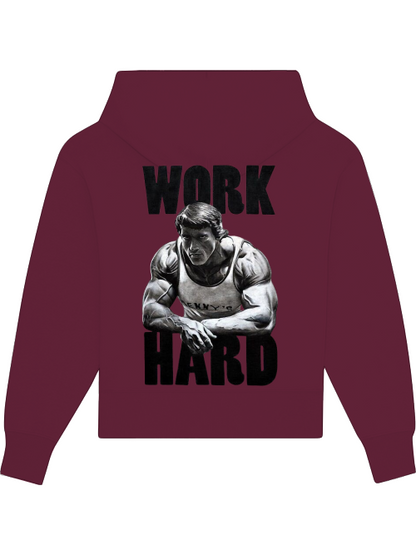 Premium Heavy Cotton Hoodie "Work Hard"