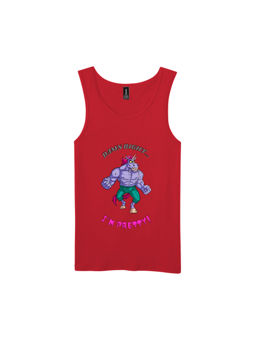 Premium Softstyle Tank Top Men "Damn Right I´m Pretty!"