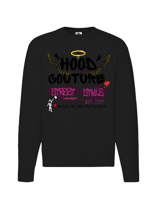 Premium Unisex Crew Neck Sweater Modell 2 "Hood Angel 2."