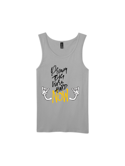 Premium Softstyle Tank Top Men "Dream Big Work Hard NOW"