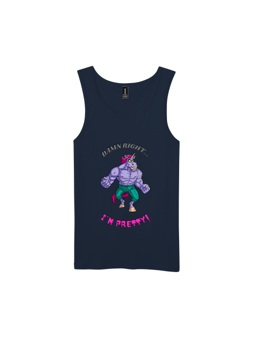 Premium Softstyle Tank Top Men "Damn Right I´m Pretty!"