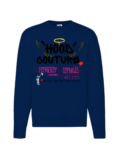 Premium Unisex Crew Neck Sweater Modell 2 "Hood Angel 2."