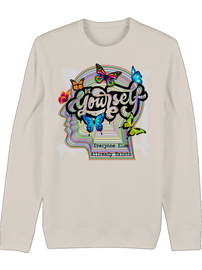 Premium Unisex Crew Neck Sweatshirt "Be Yourself"